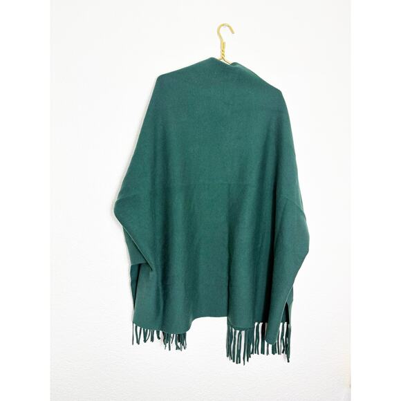 Sandro Celeste Fringed Open-front Cardigan One Size Green Oversized Quiet Luxury - Picture 11 of 12